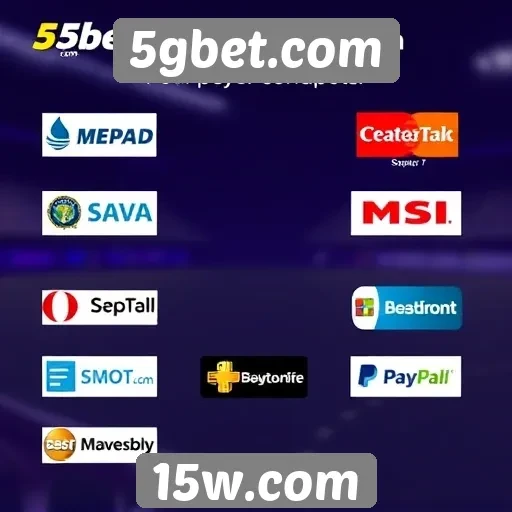 Métodos de pagamento aceitos em 5gbet.com