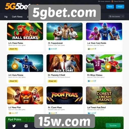 Tipos de jogos disponíveis no 5gbet.com